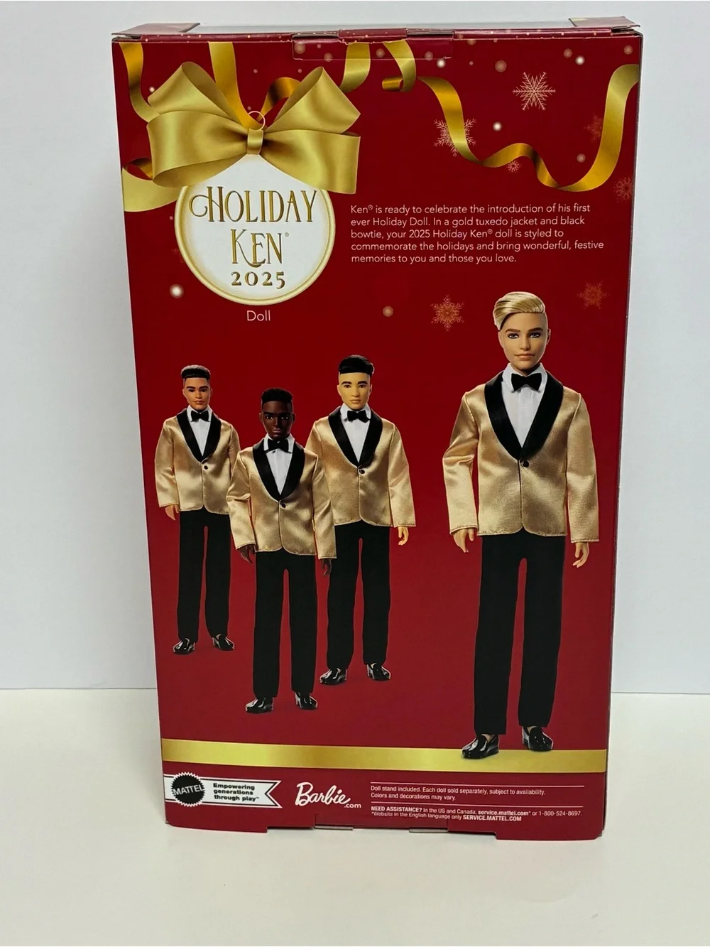 Barbie Signature 2025 Holiday Blonde Ken Collectible Fashion Doll NEW w/ Shipper